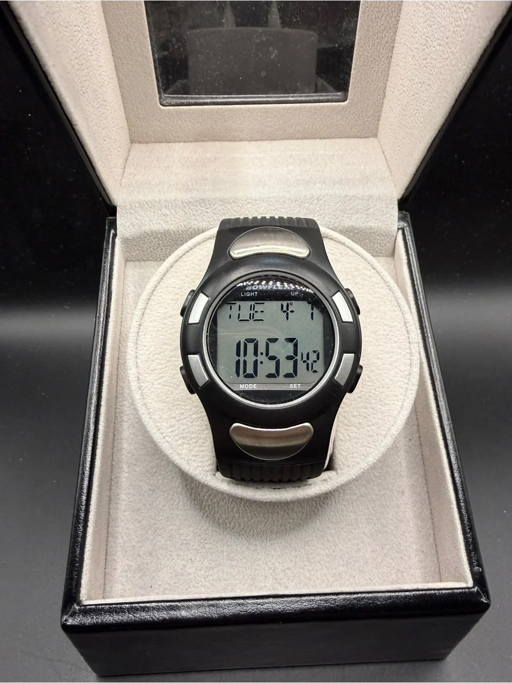 Bowflex EZ Pro Heart Rate Monitor Watch Black 42mm Touch Sensor ECG Working 26mm